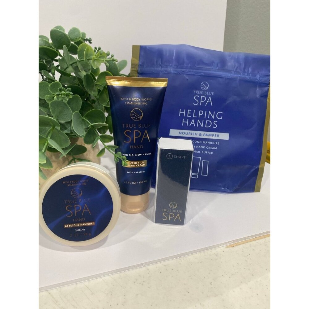 Bath & Body Works True Blue Spa “Helping Hands” Bundle-New